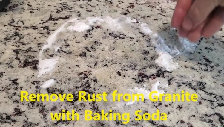 how to remove rust from granite countertop